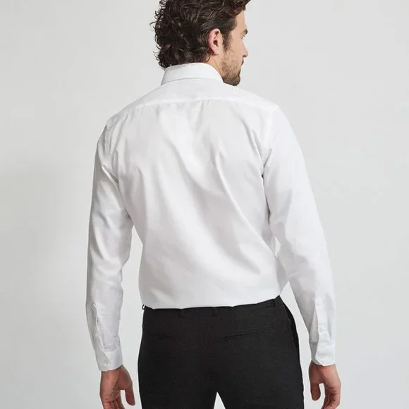 RW&Co. Tailored Fit Solid Twill Dress Shirt - Picture 4 of 9